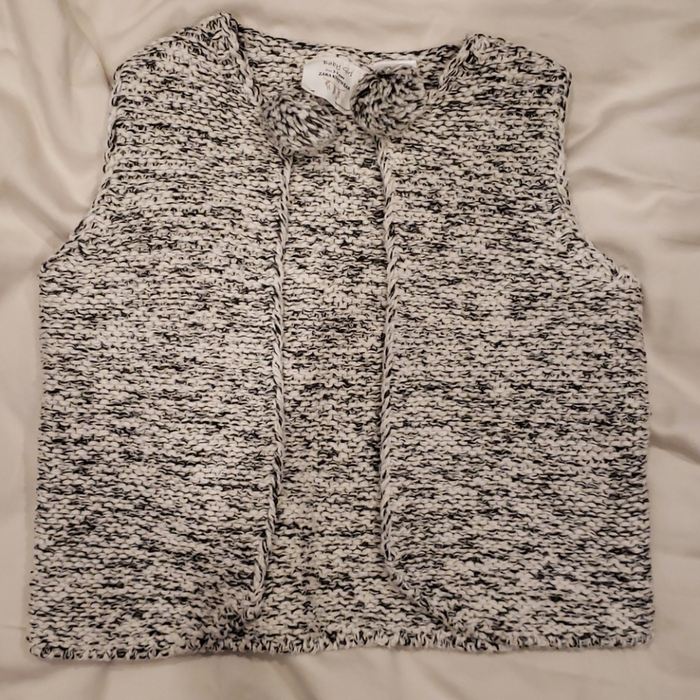 Zara pompom vest